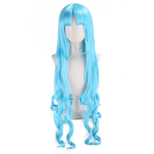 馒头家 cosplay假发 光之美少女 来海绘里香cos假发 水蓝长卷发
