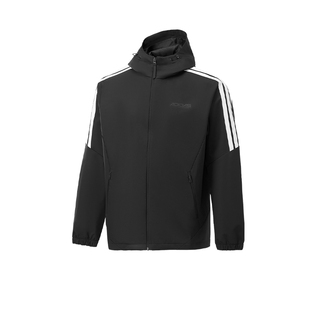 Adidas阿迪达斯男女外套2026春季新款运动休闲梭织连帽夹克KQ7851