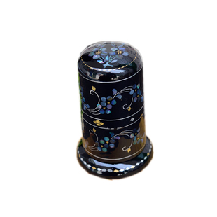 古典中式平遥推光漆器螺钿贝壳镶嵌牙签盒牙签筒牙签罐摆件环保