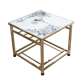 新款304不锈钢烤火桌正方形折叠组装取暖家用不锈钢桌子电炉桌架