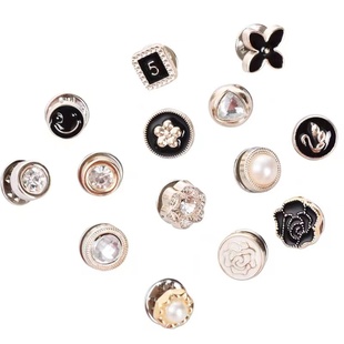 防走光扣子暗扣免缝胸针扣女别针衣服固定神器领口小扣针卡扣珍珠