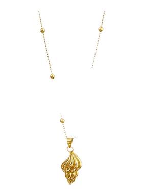 GGXR 天然青金石手工串珠925银镀金海螺气质叠戴项链高级设计