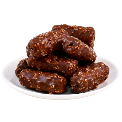 夹心坚果花生能量棒巧克力果仁棒长条休闲小零食批发（代可可脂）