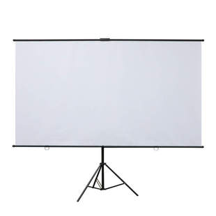 高清光子抗光投影幕布支架式白玻纤幕布白珊灰删金属抗光幕布落地