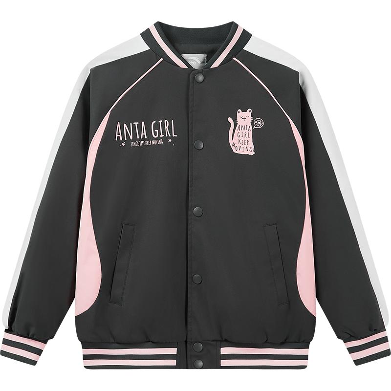 安踏儿童棒球服外套潮酷百搭