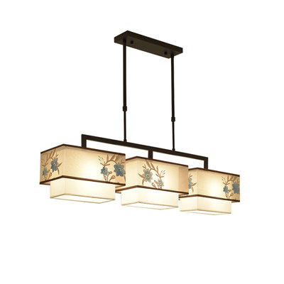 长方形书房餐厅吊灯复古