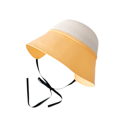 儿童防晒帽草编韩版ins遮阳帽