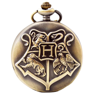 哈利波特怀表石英复古翻盖霍格沃茨斯莱特林格兰芬多徽章礼盒礼物