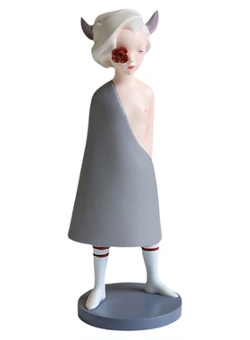 小雀斑艺术家陶瓷手办收藏摆件