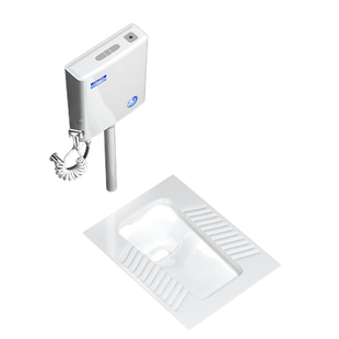 家用陶瓷蹲便器冲水箱套装整套大便器防臭蹲厕蹲坑便池蹬便器卫浴