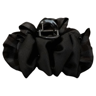 诗泊雅 缎面云朵泡泡抓夹千金风复古风法式发夹简约风发饰抓夹