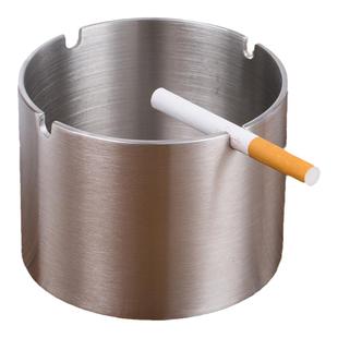 不锈钢烟灰缸防飞创意时尚台球室网咖架细烟茶桌烟盅漏斗大号烟缸
