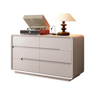 意式实木五斗柜极简卧室床尾大容量储藏柜客厅靠墙八斗柜收纳柜子