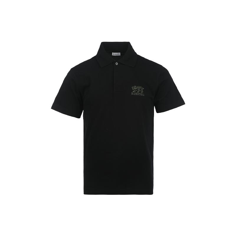 【自营】BURBERRY/博柏利男士刺绣logo标识棉质短袖polo衫T恤