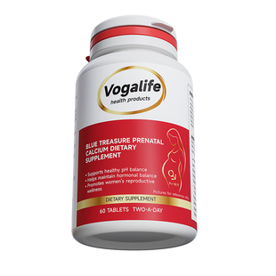 Vogalife澳洲碱钙活性叶酸女士新西兰碱片纽西兰碱粒易儿碱小红瓶