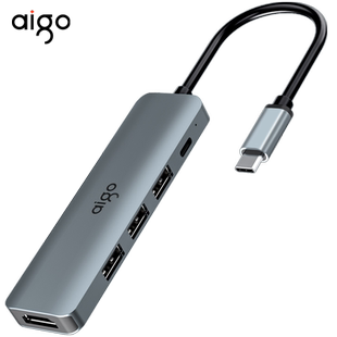 爱国者usb扩展器typec延长hdmi拓展坞投屏转换手机笔记本ipad电脑usb多接口扩展器带供电usp多接口扩展坞