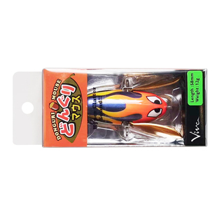 VIVC水面蝉DONGURI MOUSE水面知了12g鲈鱼翘嘴飞虫仿真路亚饵58mm