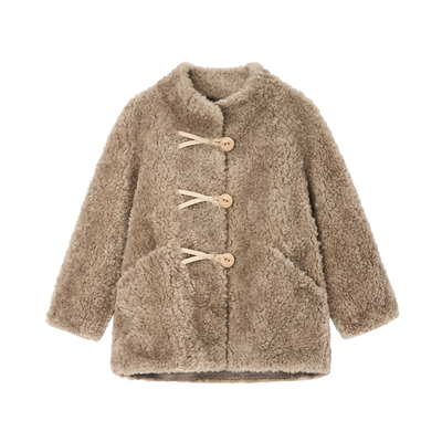 儿童皮草外套2025秋冬新款