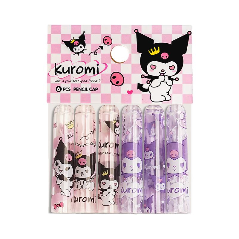 正版笔帽透明笔套小学生笔帽一年级铅笔套铅笔头保护套幼儿园卡通接笔器小马宝莉笔盖盖子延长器卡皮巴拉铅E1