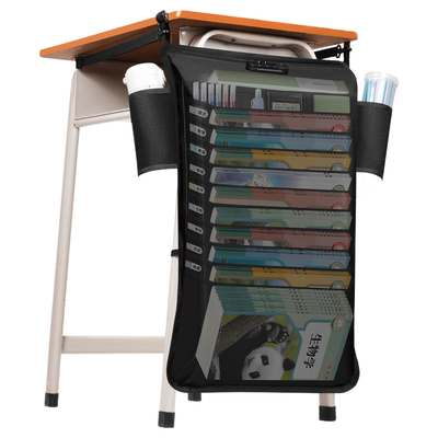 防尘密码挂书袋课桌收纳学生书桌挂袋侧边置物架神器书本高中生教室装放书多功能书立初中生专用大容量书挂带