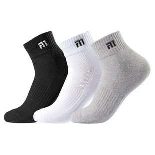 泰昂运动袜子男款吸汗防臭taan抗菌透气跑步健身训练羽毛球袜子