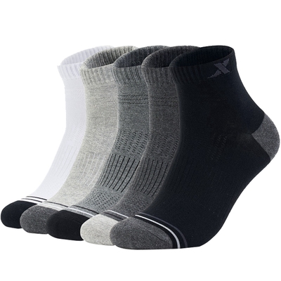 特步男袜中筒运动袜透气棉袜