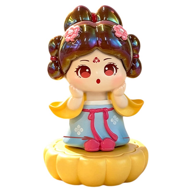 梦回长安国风童姥盲盒旋转摆件