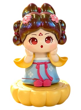 梦回长安国风童姥盲盒旋转摆件