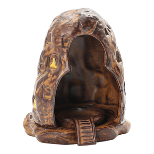 文创敦煌龙门石窟陶瓷香炉线香底座香插香薰炉倒流香炉沉香熏香炉