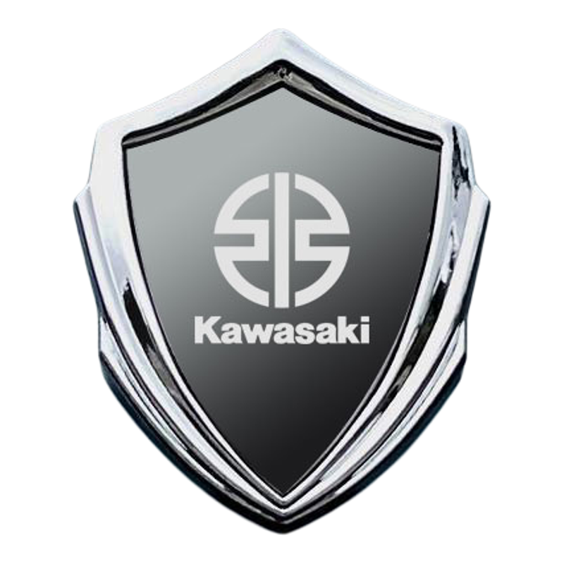 川崎全金属耐晒不褪色电动摩托3D立体车贴改装装饰贴车身侧标徽章