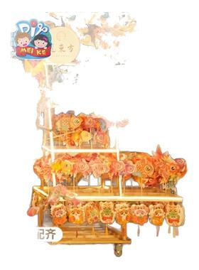 国风元宵货郎车广场步行街鱼灯车