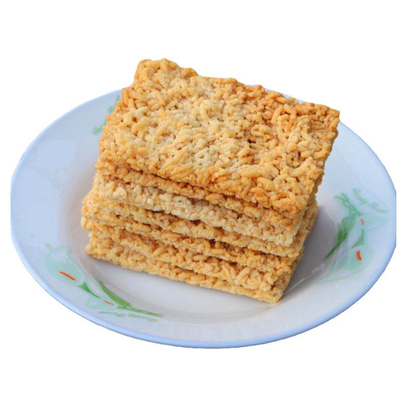 安徽特产 安庆农家手工糯米锅巴 原味小零食 油炸糯米锅巴500g