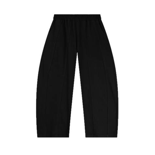 宛宛大码弯刀裤女秋季新款胖mm梨形身材高腰宽松显瘦阔腿运动卫裤