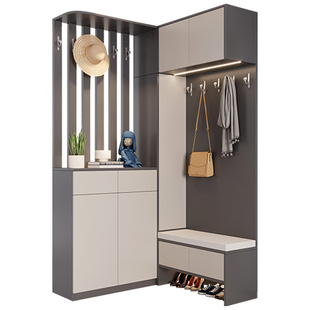 客厅玄关门厅柜转角入户鞋柜玄关柜家用储物柜欧式客厅门口隔断柜