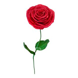 大型装饰皱纹纸玫瑰婚庆商场美陈纸艺花手工DIY材料包直径50cm