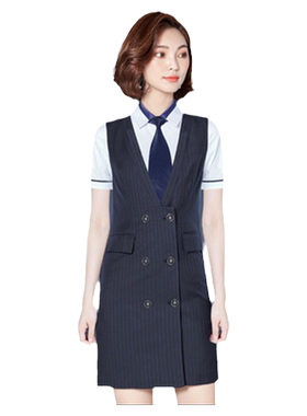 马甲裙背心裙店长服美容服职场