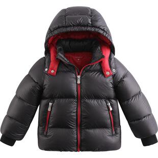 【打折】马克珍妮男童新年加厚红色羽绒服白鸭绒冬外套213685