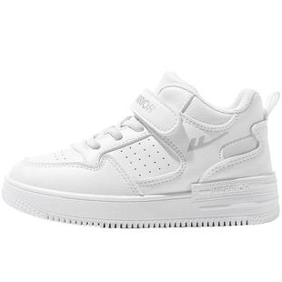 回力童鞋男童小白鞋2025秋季款儿童运动鞋大童白色高帮板鞋女童鞋