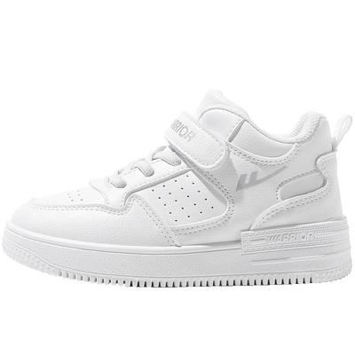 回力男童小白鞋春秋女童高帮板鞋