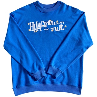 Hijack 基础刺绣卫衣男春秋季圆领 2022运动上衣百搭宽松嘻哈休闲