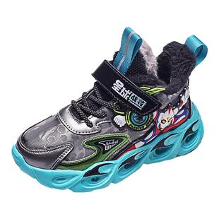 男童鞋子2026春季新款小童发光亮灯儿童男孩春秋款爆款超火运动鞋