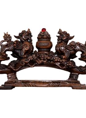 如意聚财办公室书柜貔貅摆件