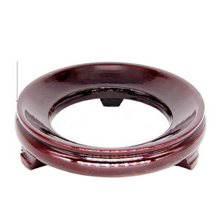 水晶球底座核桃座天然葫芦底托实木质葫芦摆件底座仿红木葫芦底坐