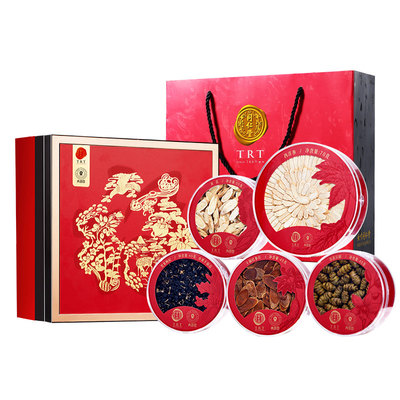 北京同仁堂西洋参五福礼盒260g