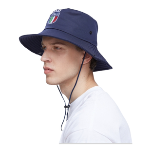 【官方正版】意大利国家队｜刺绣队徽户外遮阳渔夫帽男女同款
