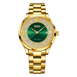 宾爵男士机械手表进口机芯防水钢带品牌手表男款正品送礼可刻字