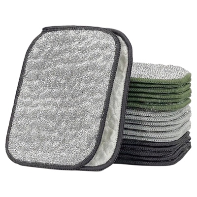 银丝双面洗碗布厨房专用双层加厚