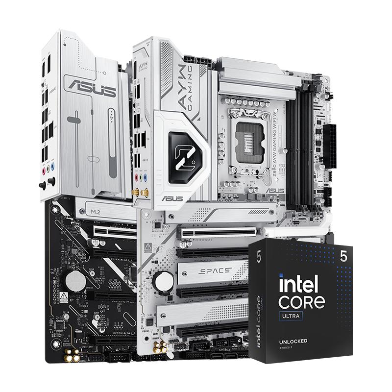 intel/英特尔15代Ultra 5 245K/KF华硕z890/b860系列主板cpu套装