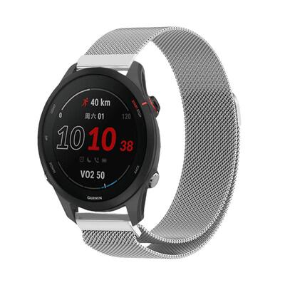 适用于佳明Forerunner手表255/265s表带金属645米兰磁吸腕带245智能168music运动透气夏天venu2s男女配件move