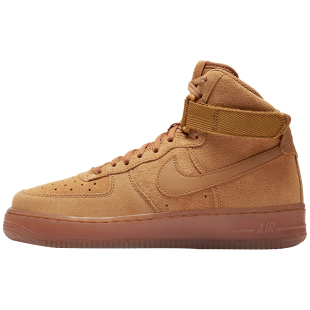 Nike/耐克正品 AIR FORCE 1 (GS) 大童女子高帮小麦板鞋CK0262